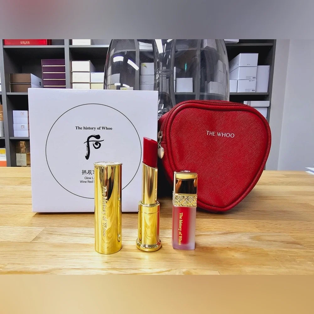 The history of Whoo Gongjinhyang Mi Glow Lip Balm Special Set Wine Red K-Beauty